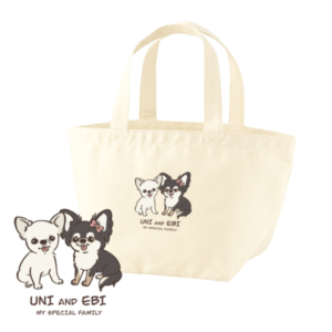 お座りデザイン<br>トートバッグ"ナチュラル"