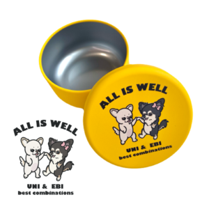 ダンスデザイン<br>おやつ缶"イエロー"