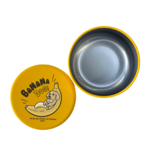 バナナデザイン<br>おやつ缶"イエロー"