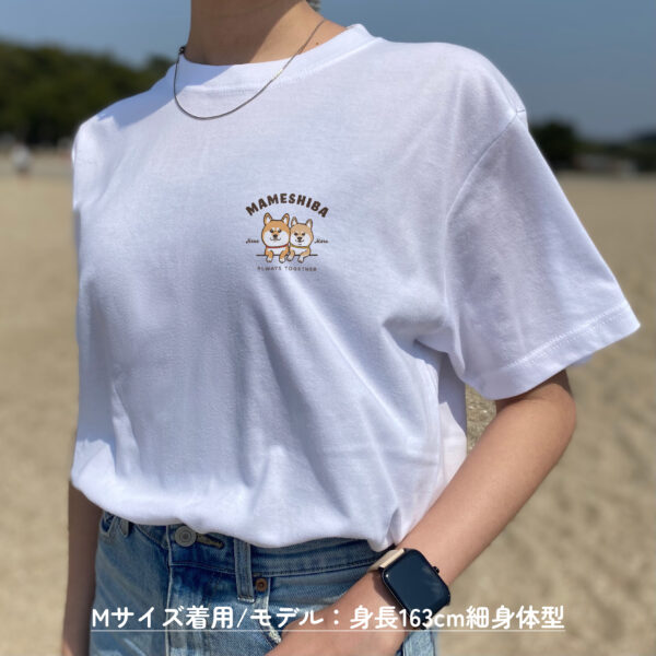 はな&まる Tシャツ<br>"ホワイト" - 画像 (2)