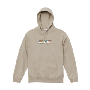 のぶなが パーカー<br>"ベージュ"