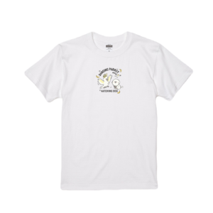 ダンシングオウムと監視犬<br>Tシャツ "ホワイト"